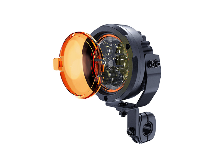 4.5in Round white and amber position light motocycle lighting